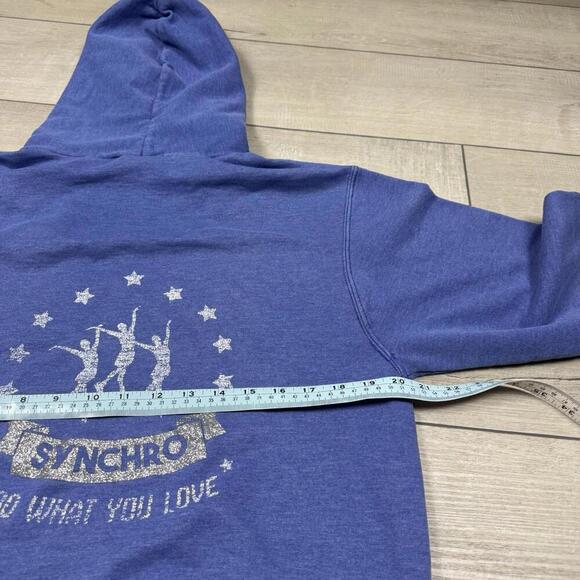 Y2K Champion ‘Stake Like The Champion’ Hoodie Adult Size Small Faded Glitter VTG - Picture 6 of 8